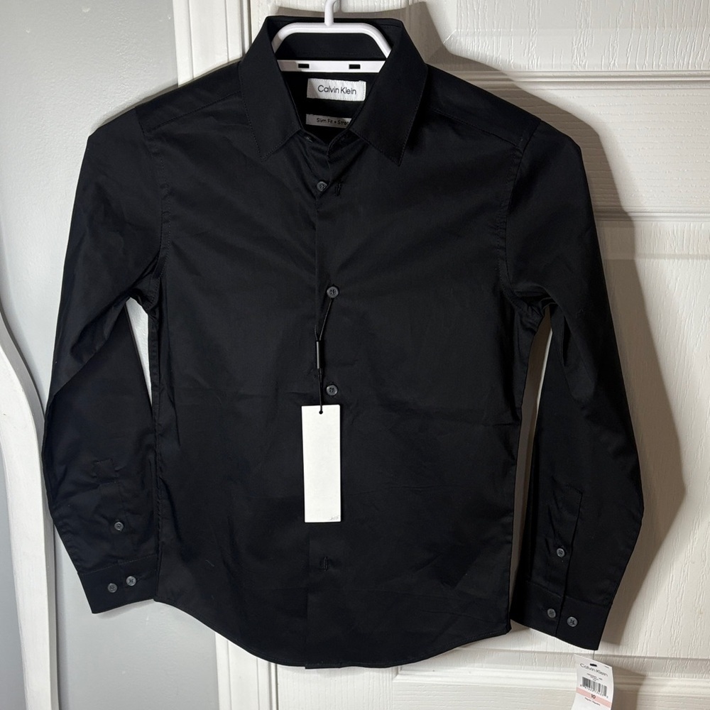 Calvin Klein Kids Black Button Down Shirt